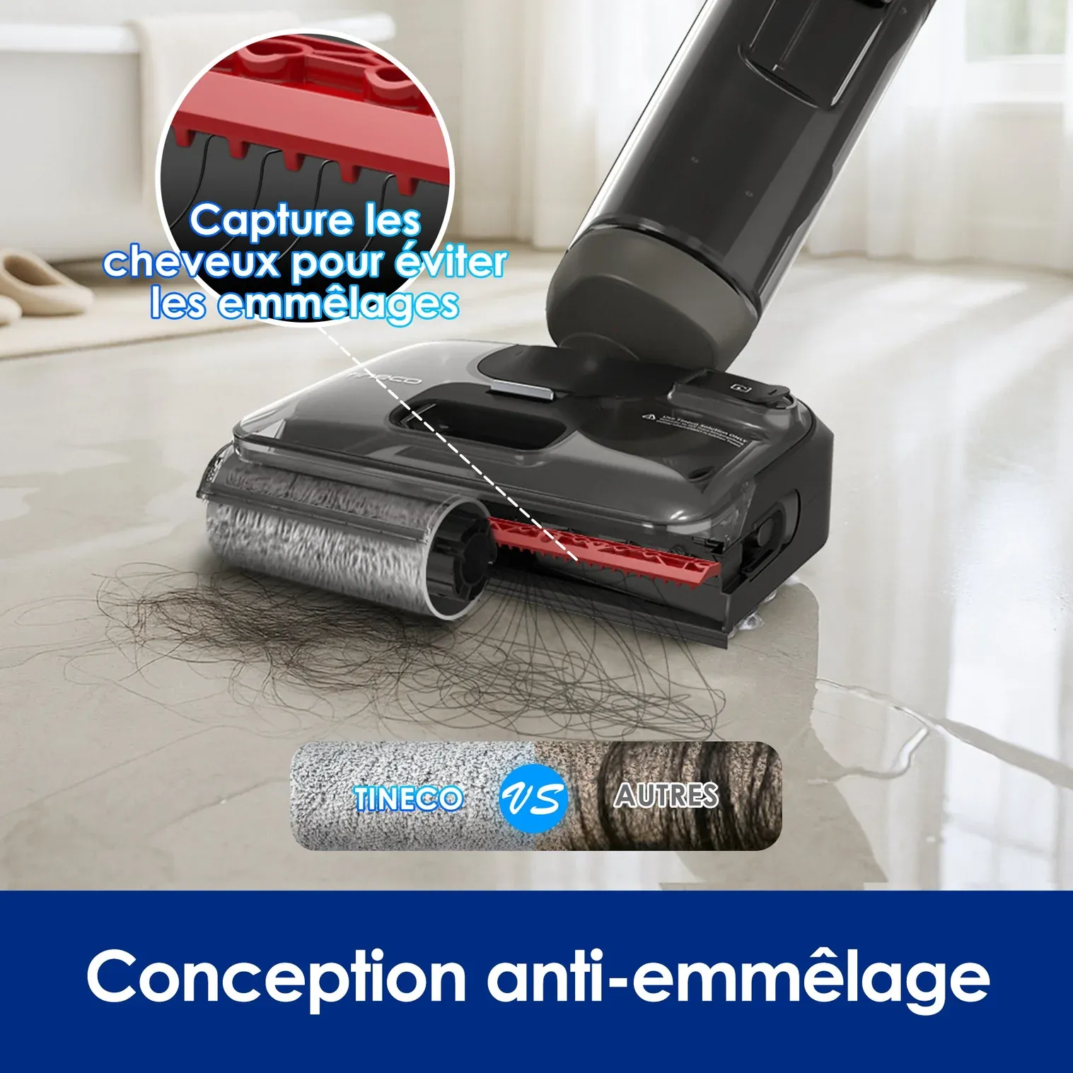 Tineco FLOOR ONE i6 Stretch Aspirateur Sec et Humide