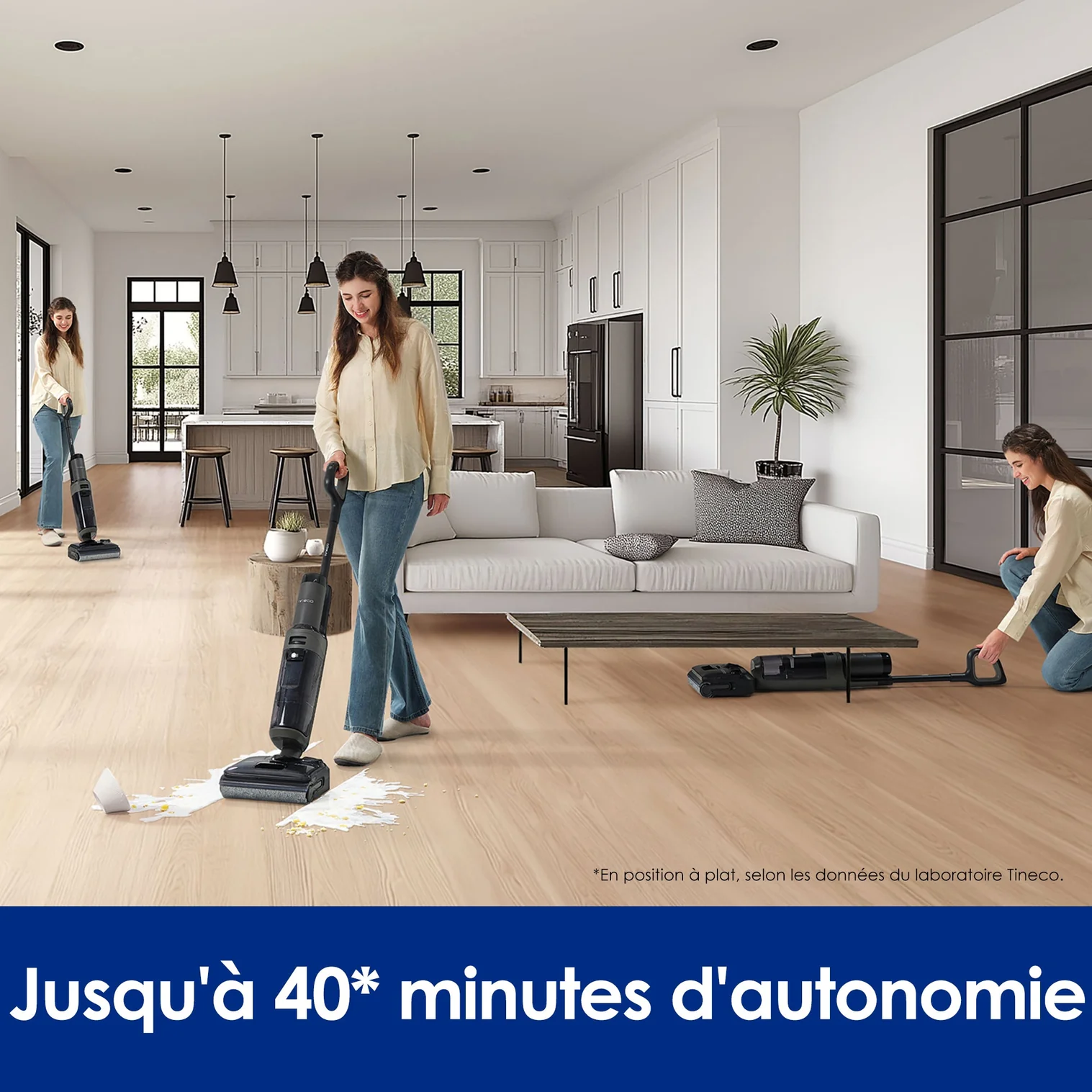 Tineco FLOOR ONE i6 Stretch Aspirateur Sec et Humide