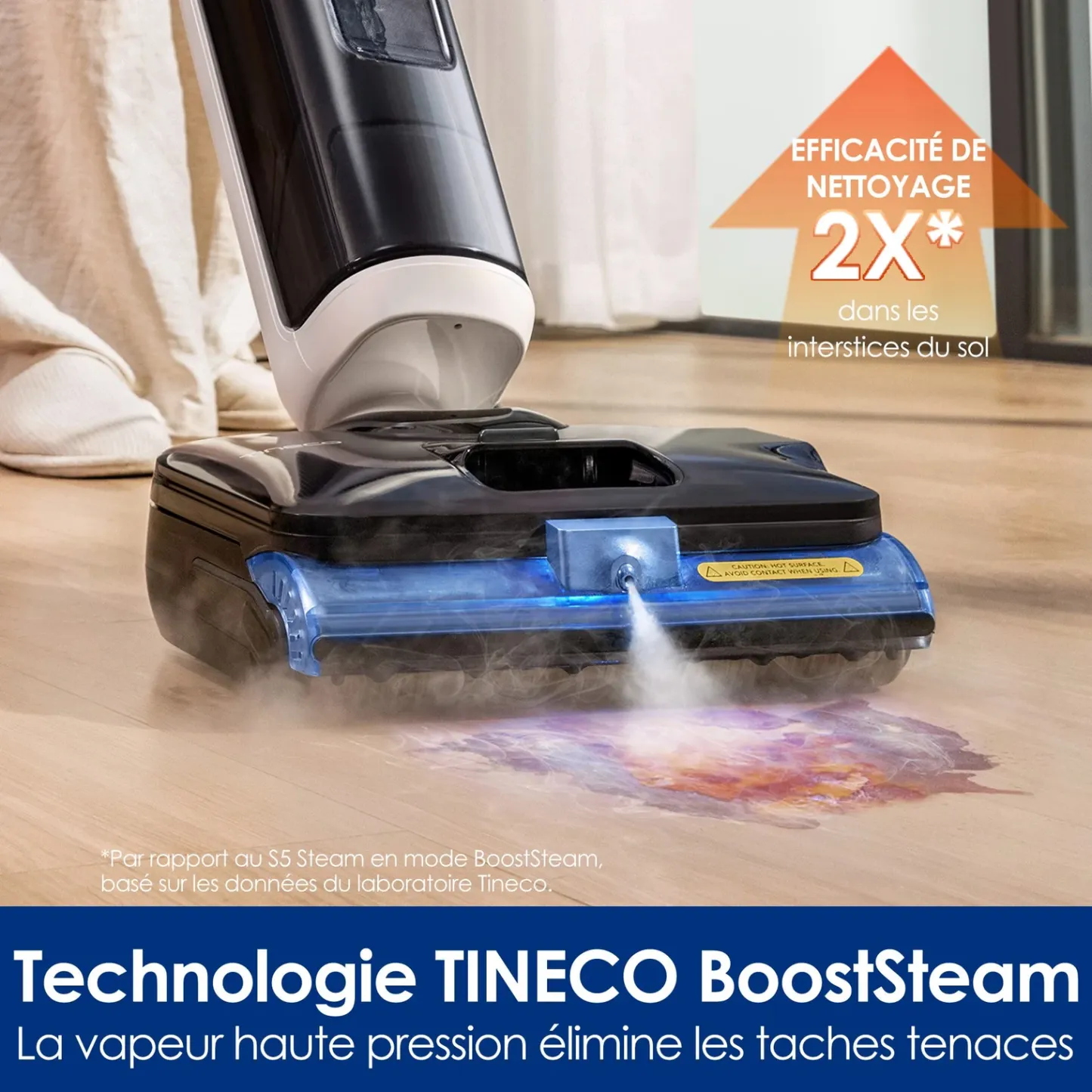 Tineco FLOOR ONE S6 Stretch Steam Aspirateur-laveur humide et sec tout-en-un