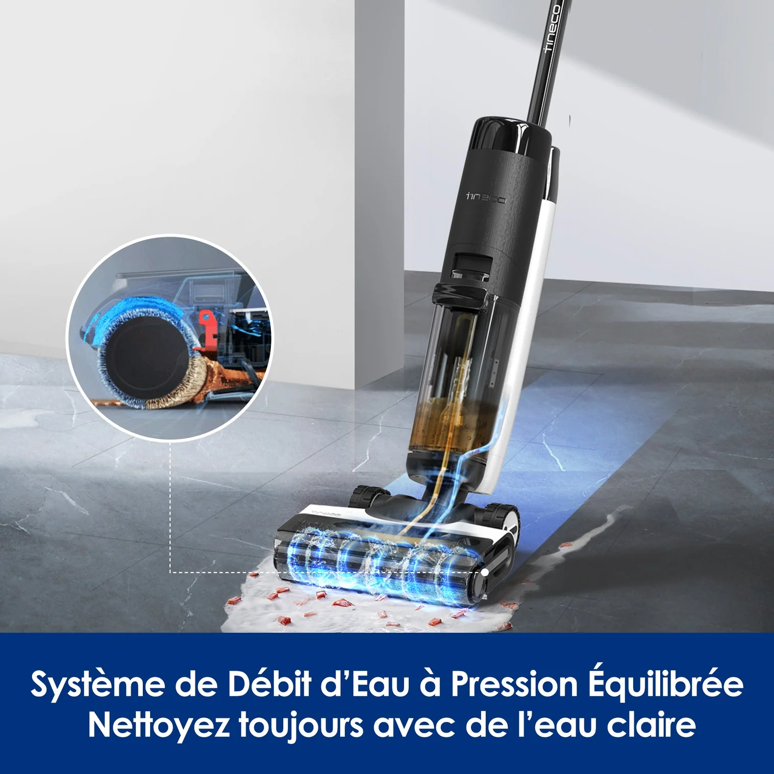 Tineco FLOOR ONE S7 PRO/S7 Series Aspirateur et Laveur Sec et Humide sans Fil Intelligent