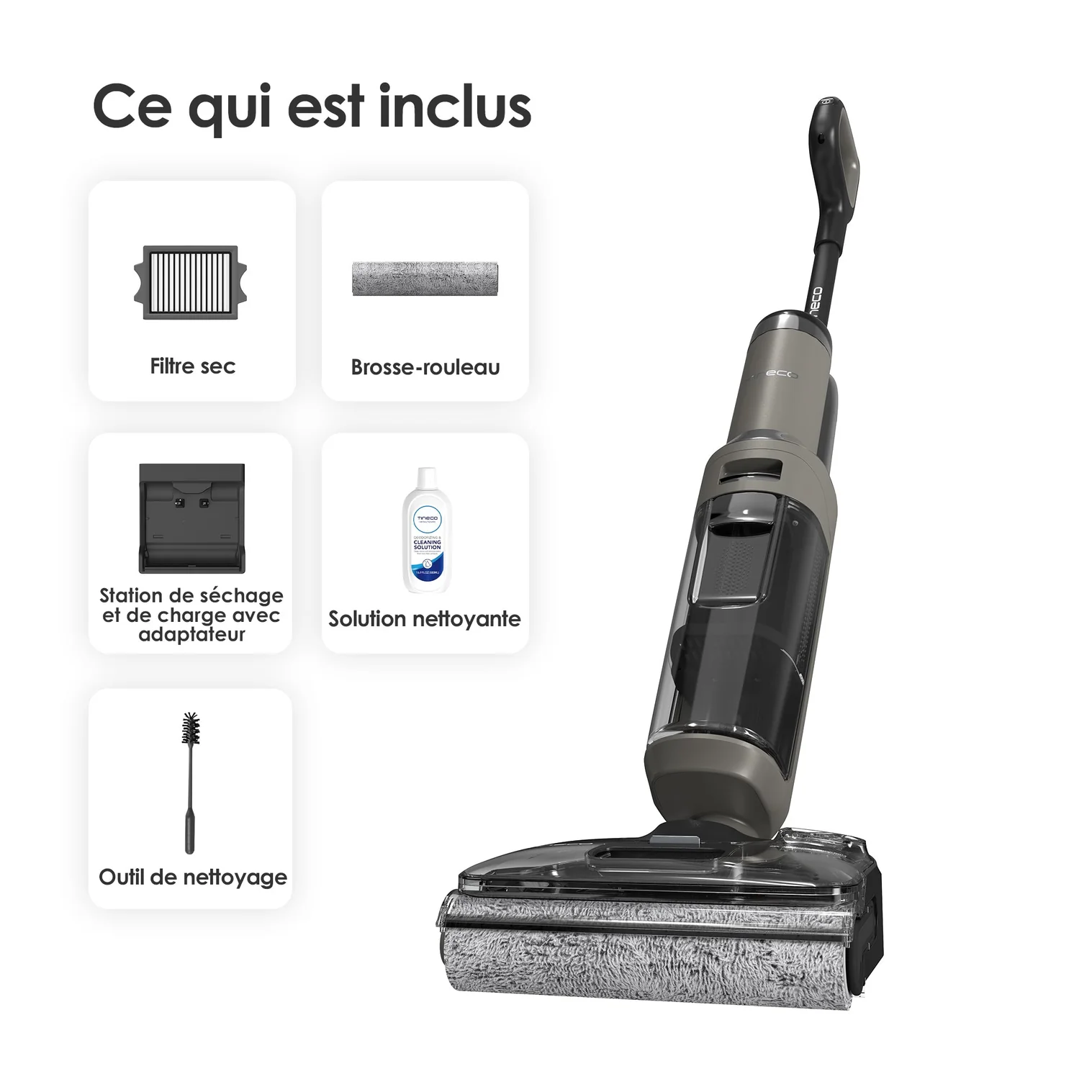 Tineco FLOOR ONE i6 Stretch Aspirateur Sec et Humide