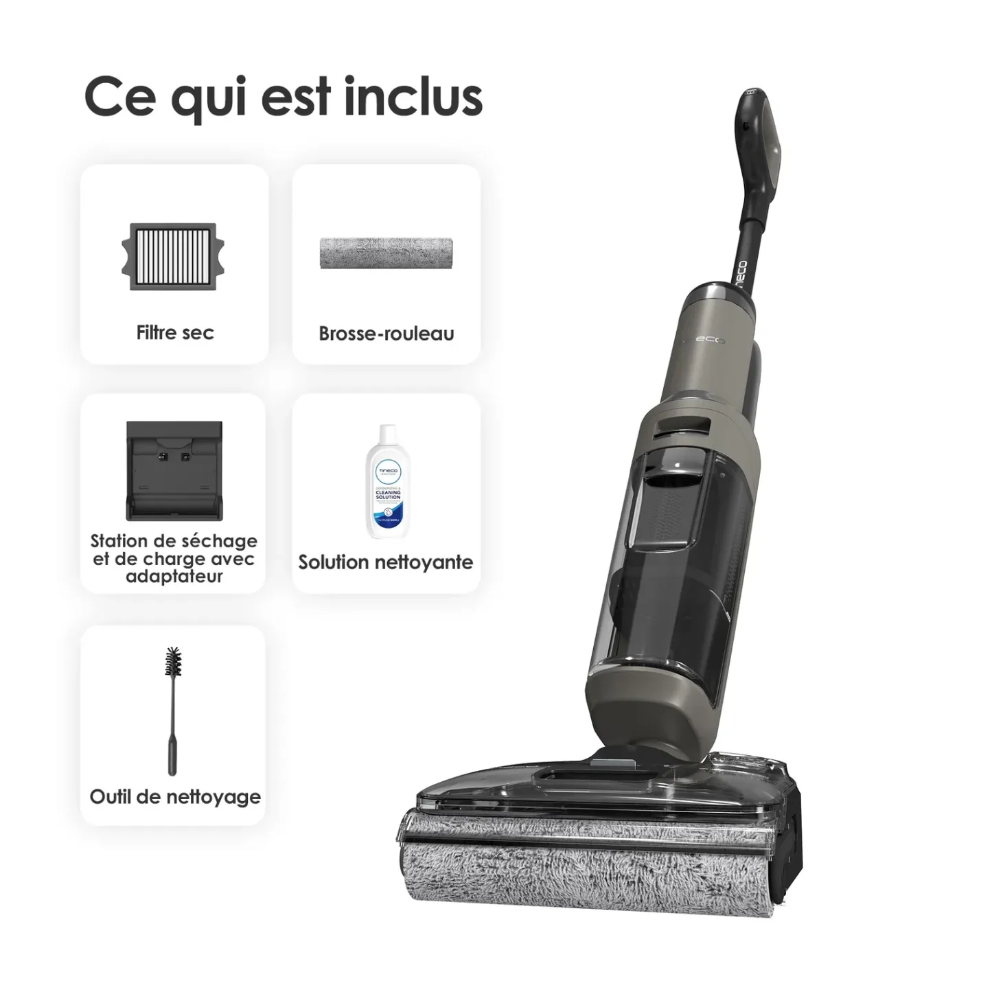 Tineco FLOOR ONE i6 Stretch Aspirateur Sec et Humide