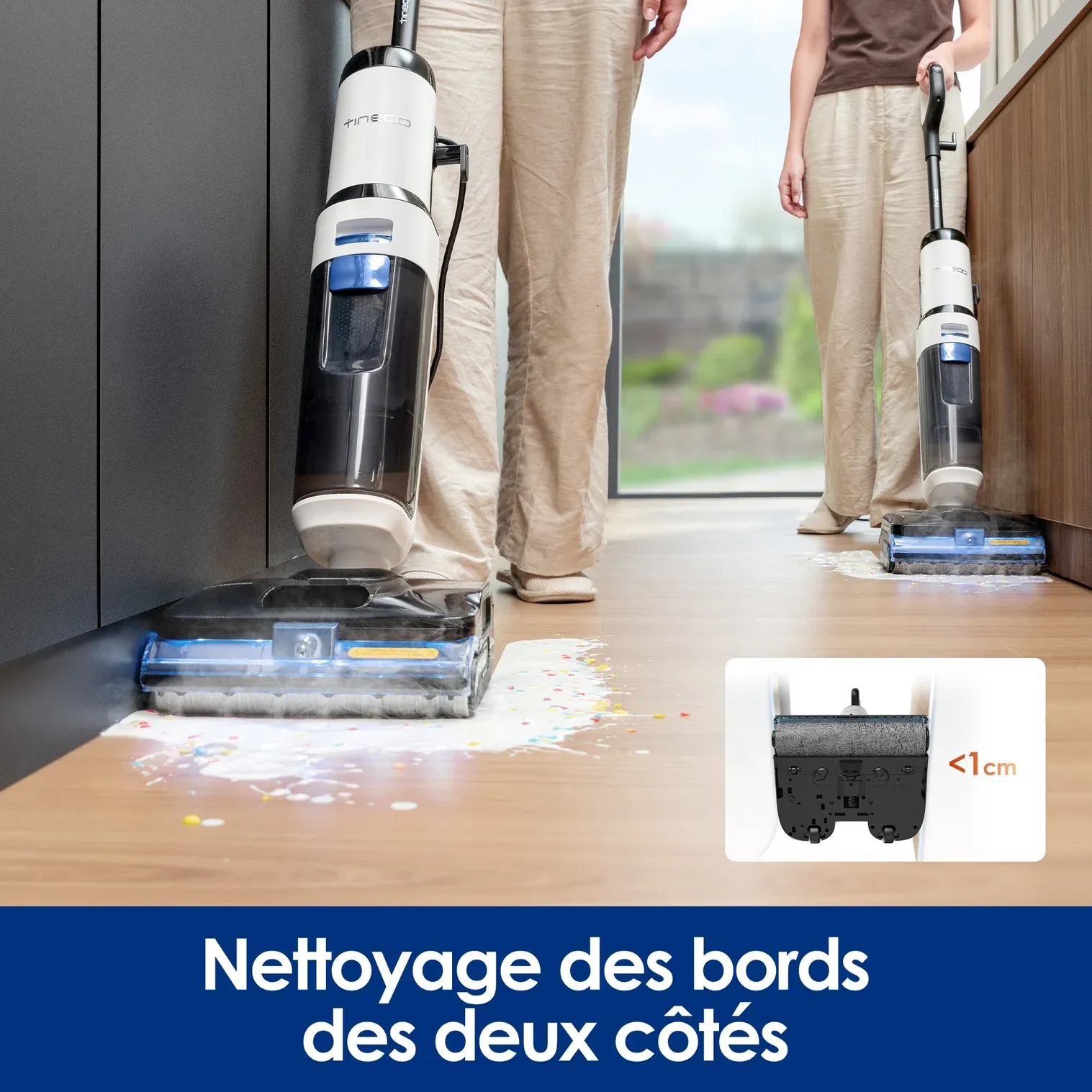 Tineco FLOOR ONE S6 Stretch Steam Aspirateur-laveur humide et sec tout-en-un