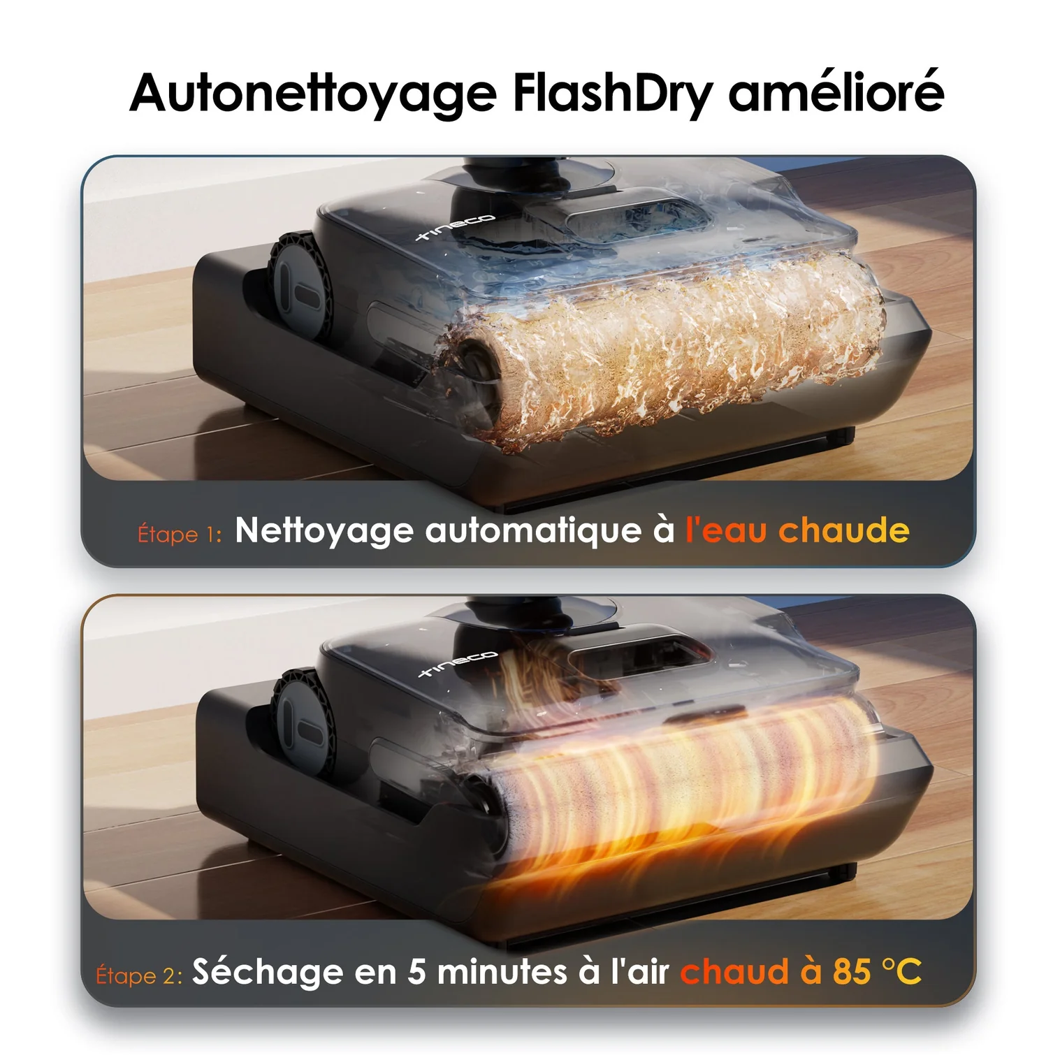 Tineco FLOOR ONE i6 Stretch Aspirateur Sec et Humide