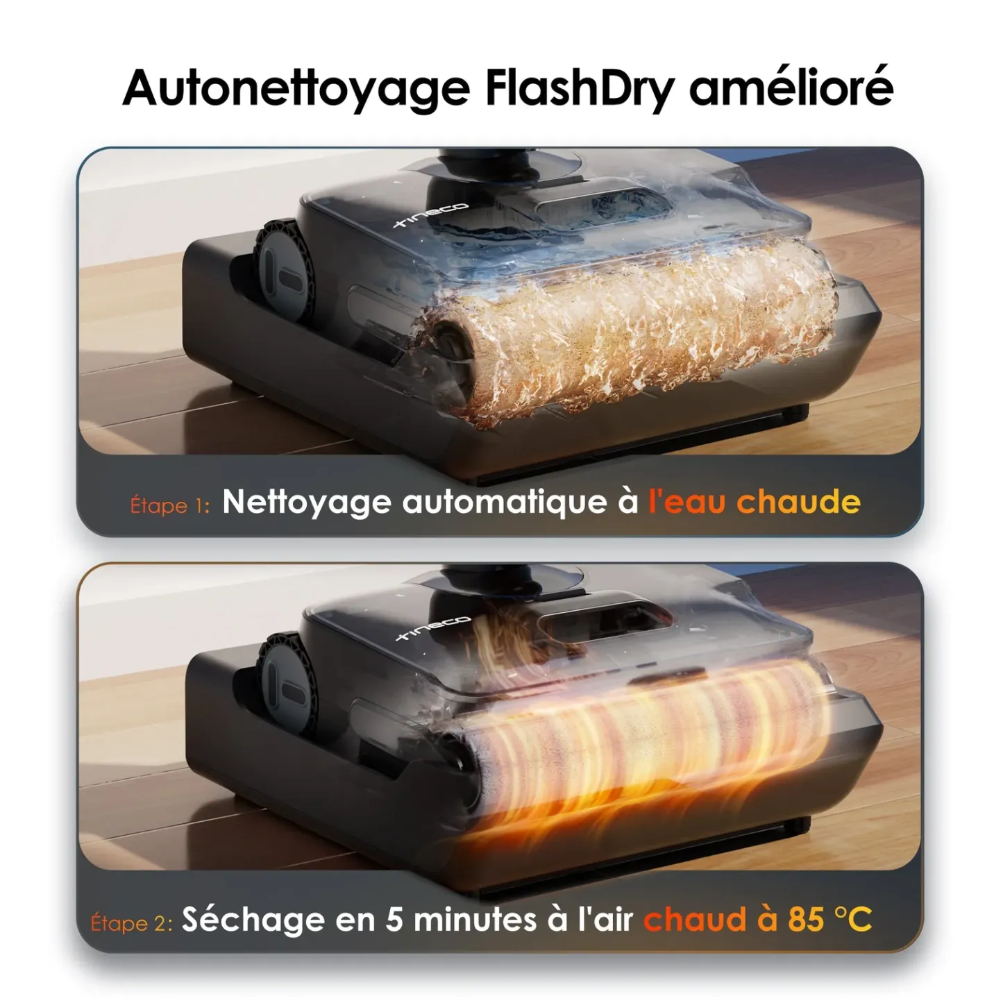 Tineco FLOOR ONE i6 Stretch Aspirateur Sec et Humide