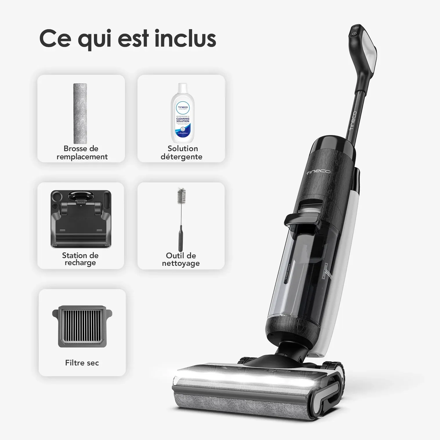 Tineco FLOOR ONE S7 PRO/S7 Series Aspirateur et Laveur Sec et Humide sans Fil Intelligent