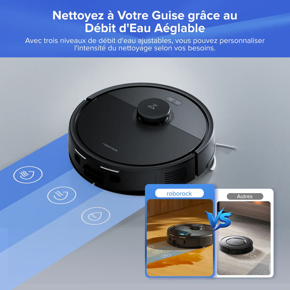 Roborock Q7 L5+ robot aspirateur avec station de vidage automatique