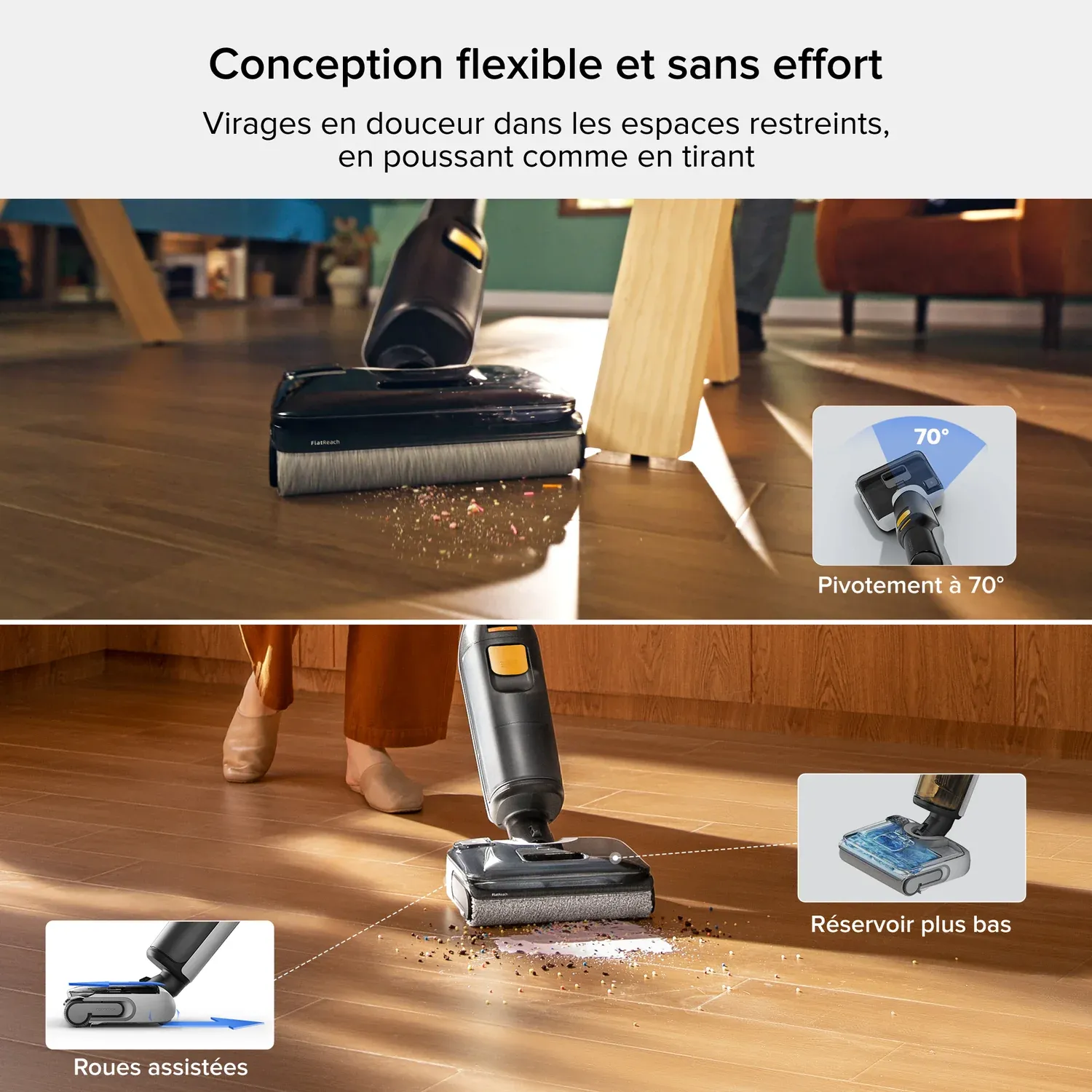 Roborock F25 BX Aspirateur Laveur sans fil sec et humide