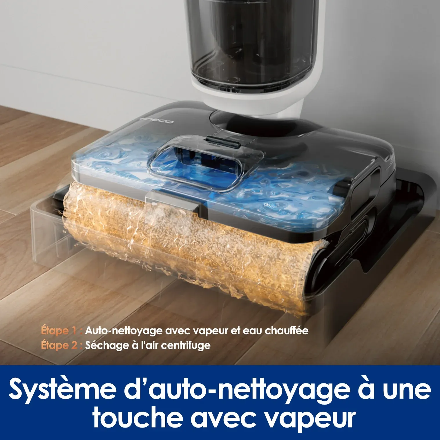 Tineco FLOOR ONE S6 Stretch Steam Aspirateur-laveur humide et sec tout-en-un