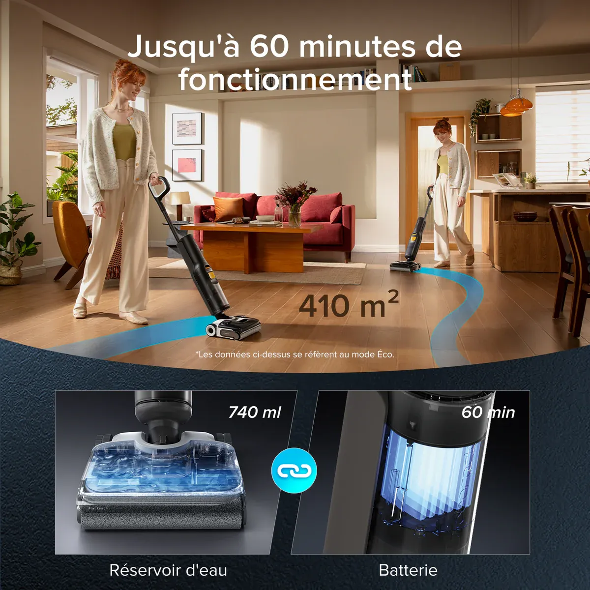 Roborock F25 XT Aspirateur Laveur sans fil sec et humide