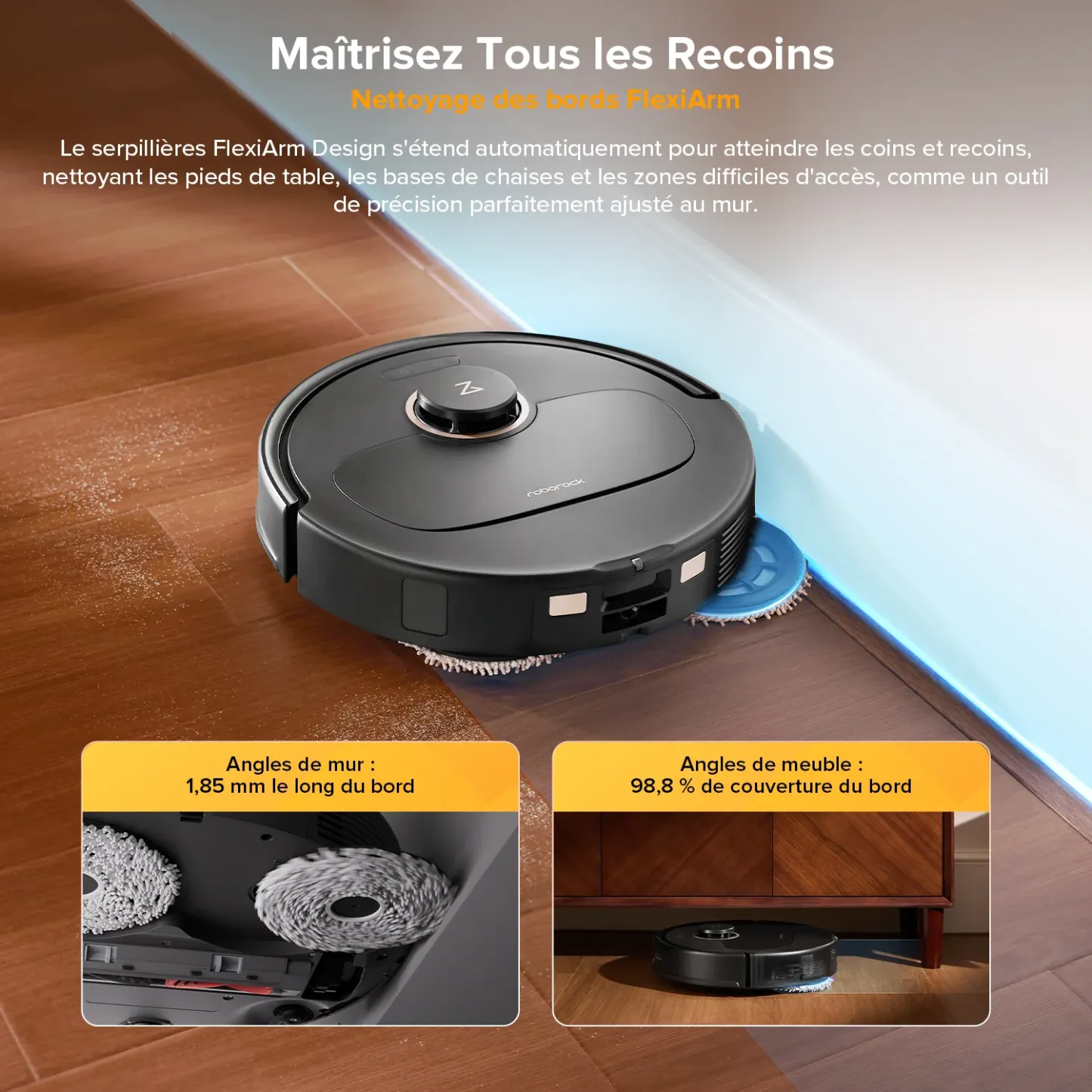 Roborock Qrevo S5V Robot Aspirateur Laveur avec station d’accueil multifonctionnelle