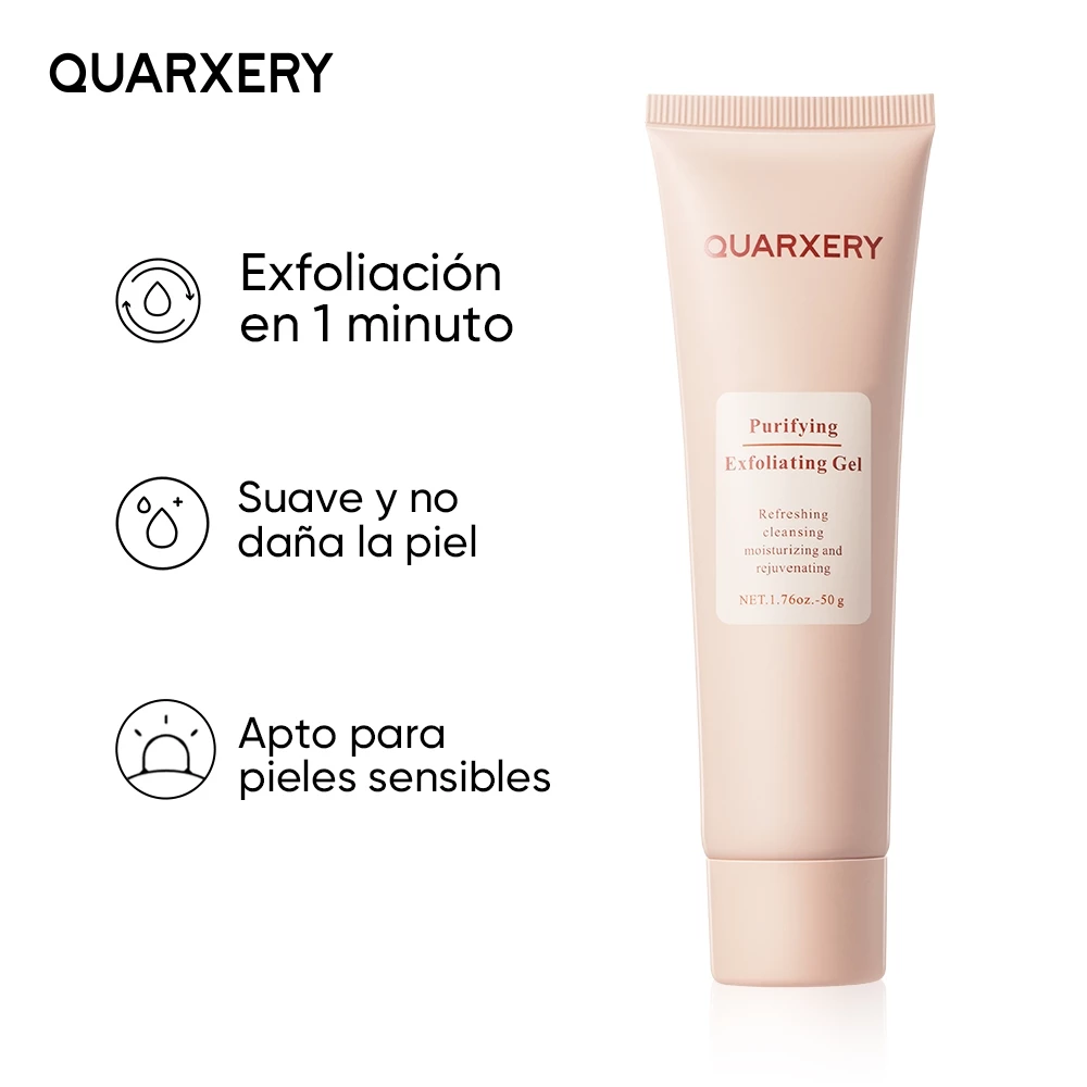 QUARXERY Esfoliante Facial, Esfoliante Corporal, Gel de Limpeza Facial - Gel Exfoliante Purificante