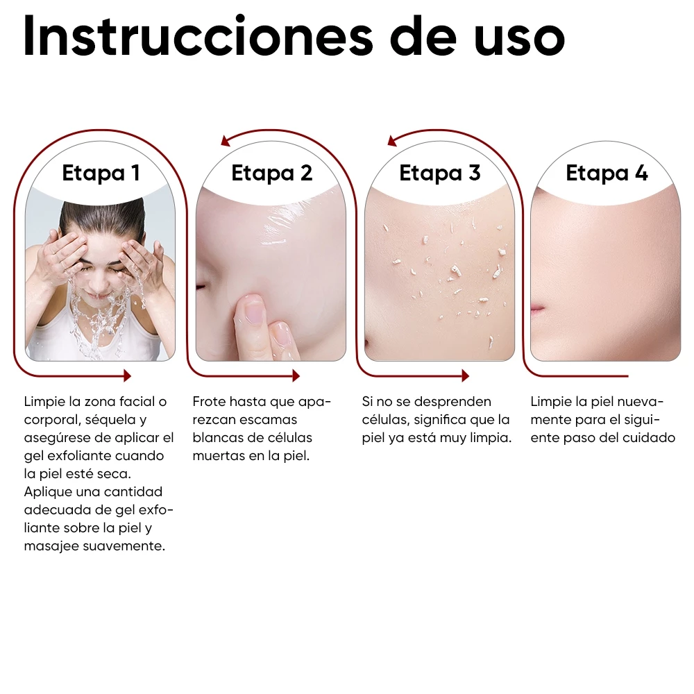 QUARXERY Esfoliante Facial, Esfoliante Corporal, Gel de Limpeza Facial - Gel Exfoliante Purificante