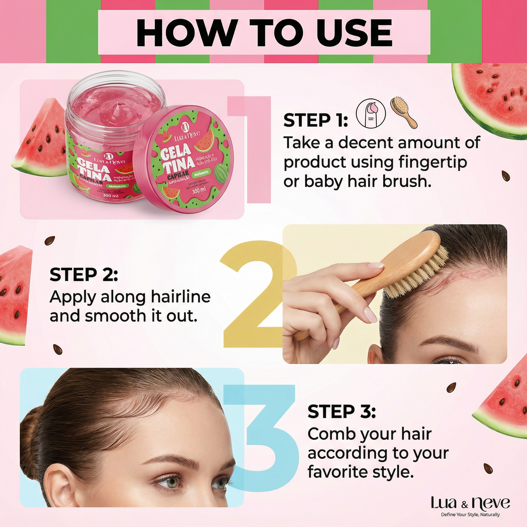 GZE Black Castor Oil Edge Control: Fixação Duradoura para Fios Soltos, Suave e Seguro para o Cabelo