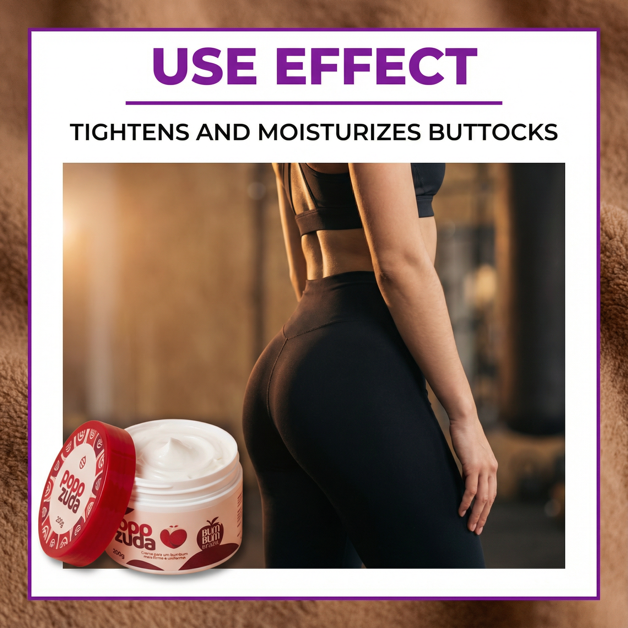 Creme Popozuda para Bumbum: Firmeza + Uniformidade da Pele, Cuidado Especial para a Hidratação Suave