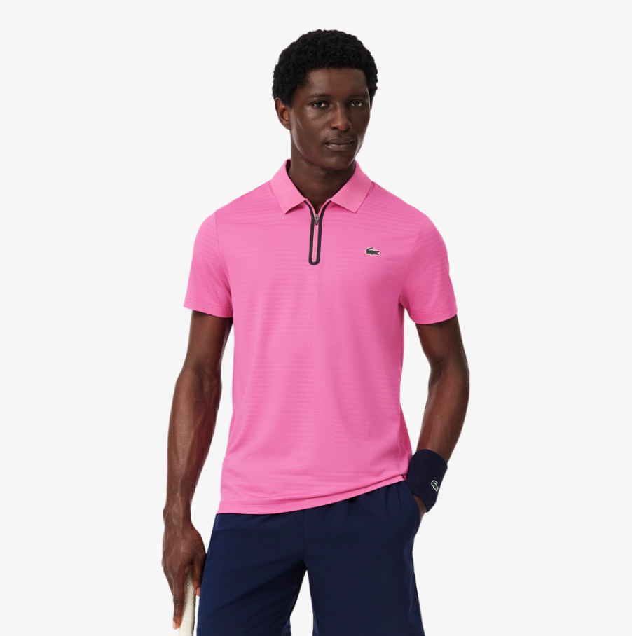 Ultra Dry Stretch Tennis Polo - Rose