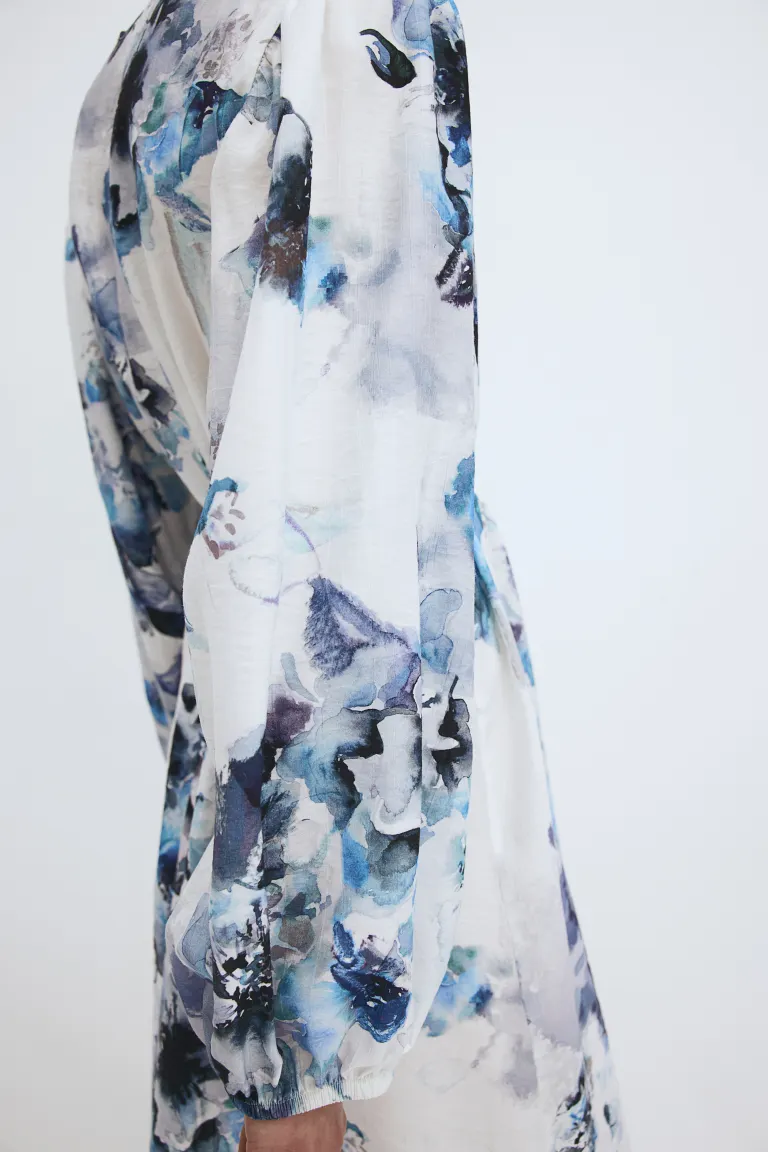 Robe à ceinture à nouer