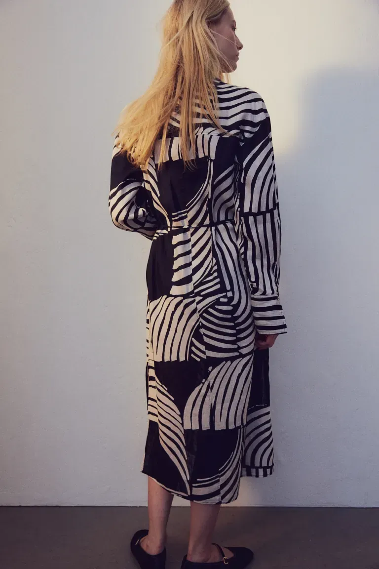 Robe chemise en lin