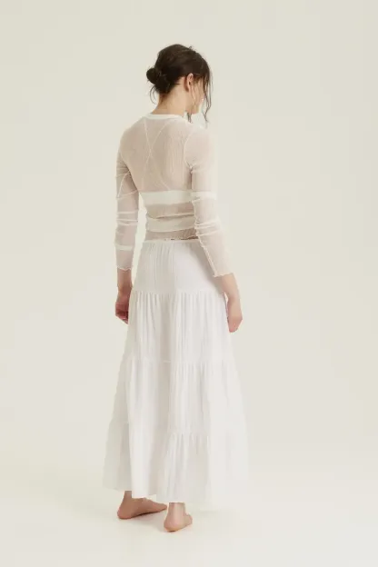 Tiered Maxi Skirt