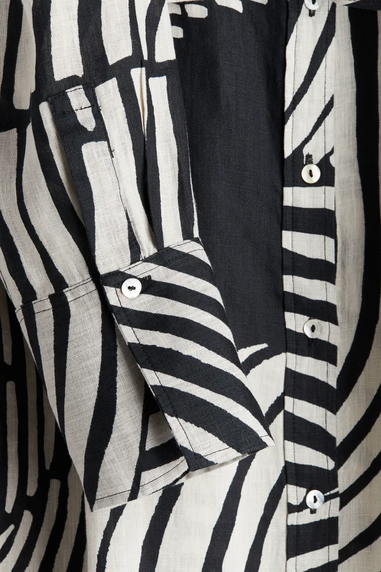 Robe chemise en lin