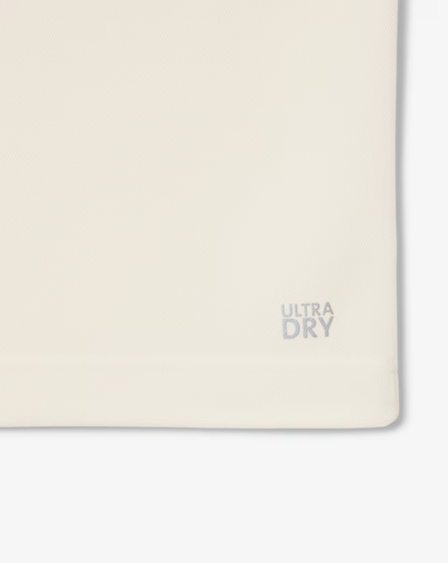 Ultra Dry Printed Slim Fit Tennis Polo - Cream