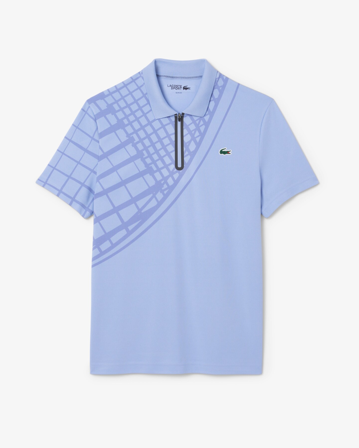Ultra Dry Printed Slim Fit Tennis Polo - Purple 5QD