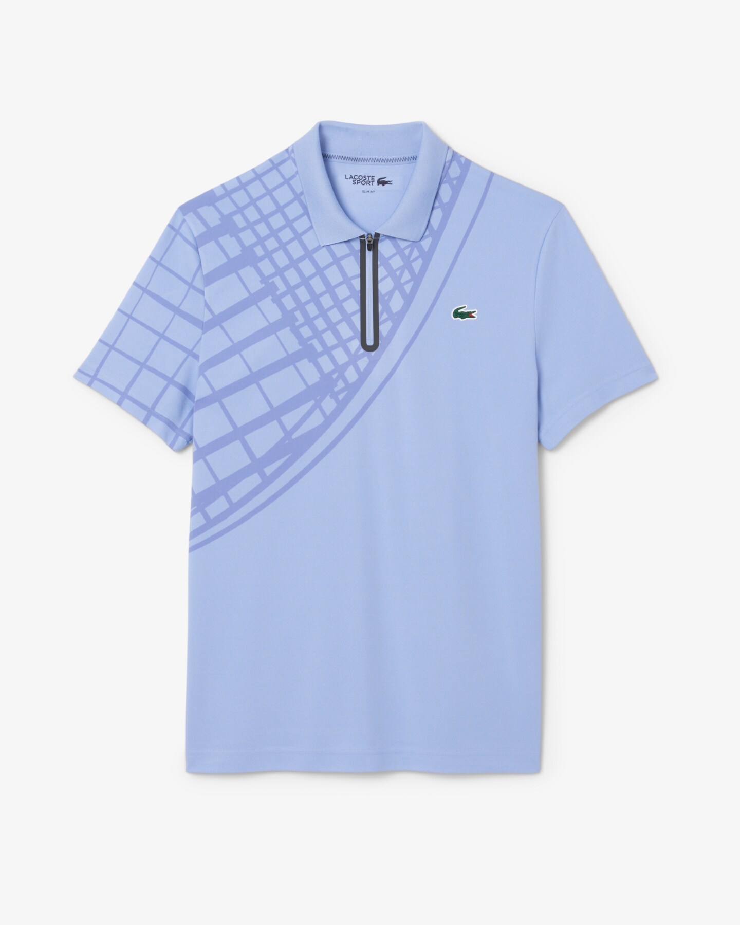Ultra Dry Printed Slim Fit Tennis Polo - Purple 5QD