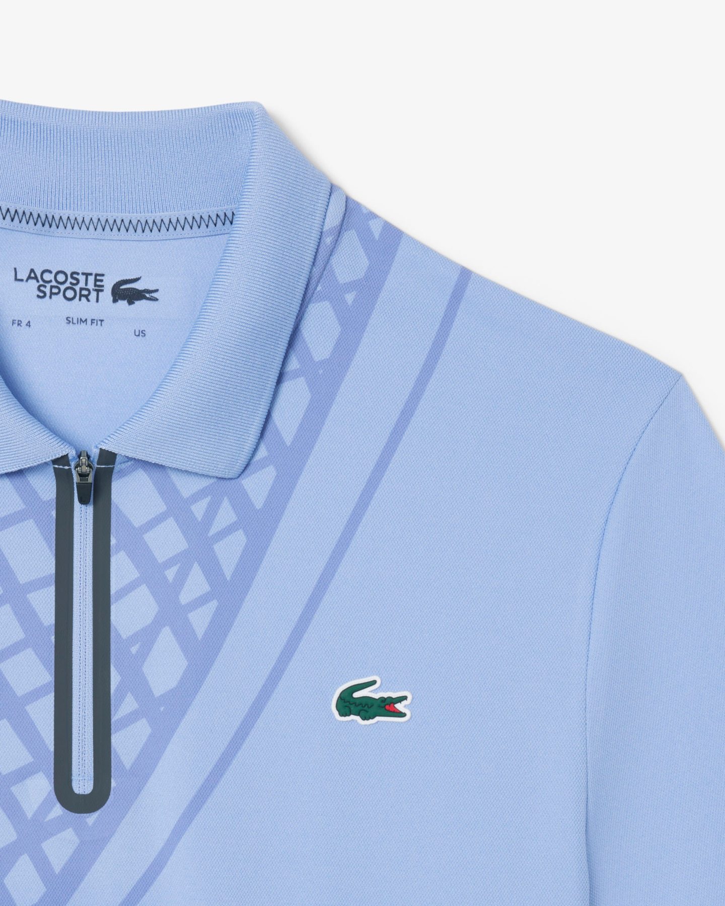 Ultra Dry Printed Slim Fit Tennis Polo - Purple 5QD