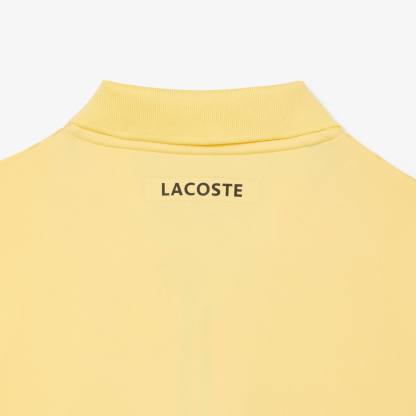 Ultra Dry Printed Slim Fit Tennis Polo - Pastel yellow