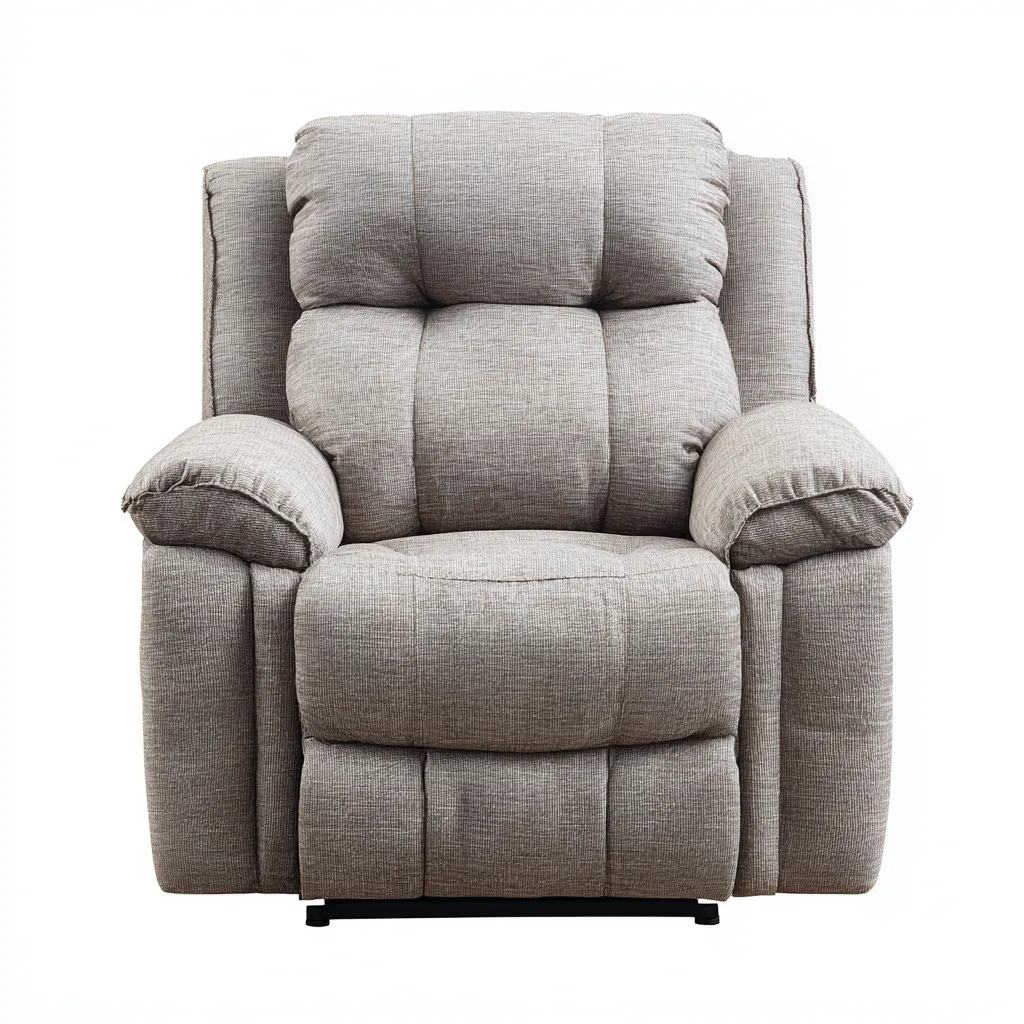 Fauteuil relax en tissu 95x102x108 cm - marron - design moderne adapté au salon-Nicheuse