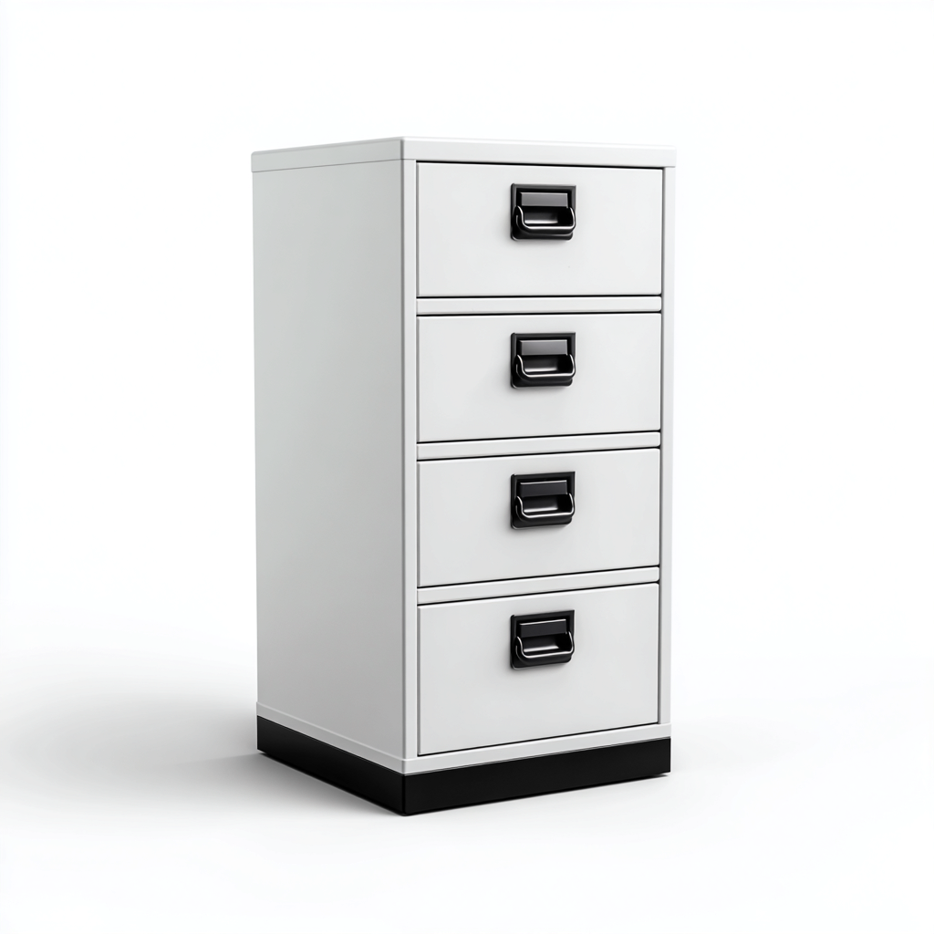 Armoire de bureau métallique 48x58x125 cm - blanc - adaptée au bureau - style moderne-Shelteruna