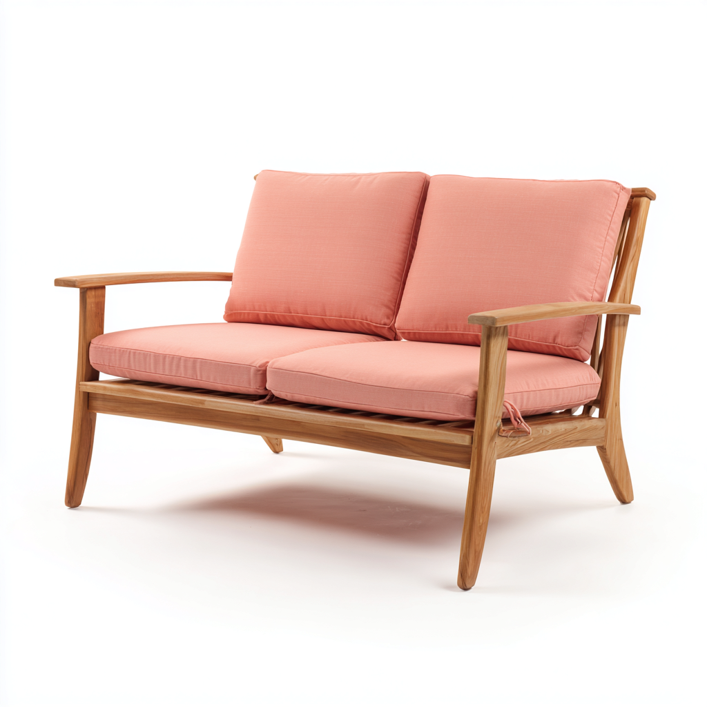 Canapé de jardin bois massif 150x78x85 cm - rose - adapté à l'extérieur - style moderne-Shelteruna