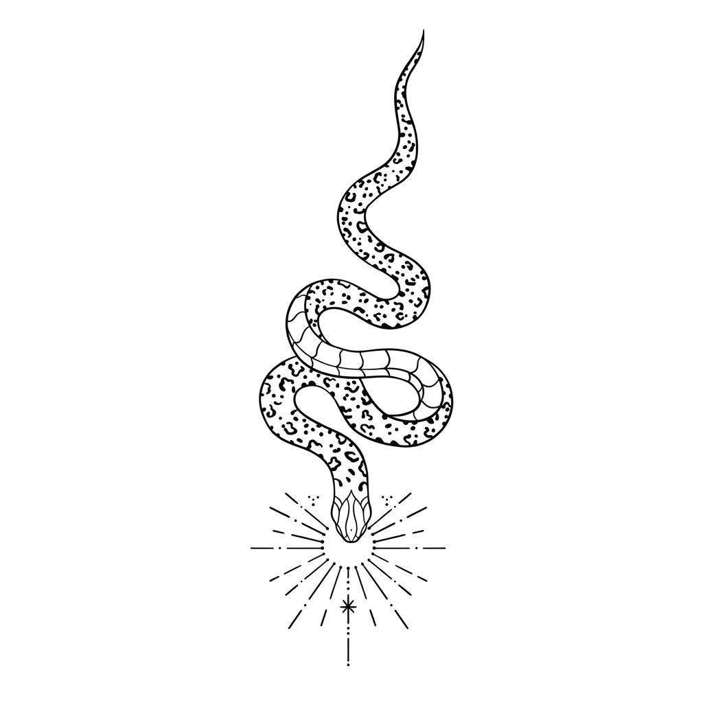 Mystic Snake Temporary Tattoo