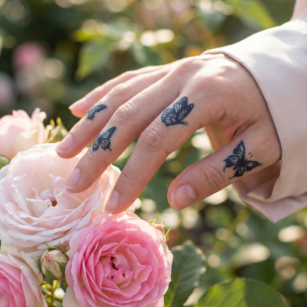12pcs Butterfly Semi-Permanent Tattoo Stickers