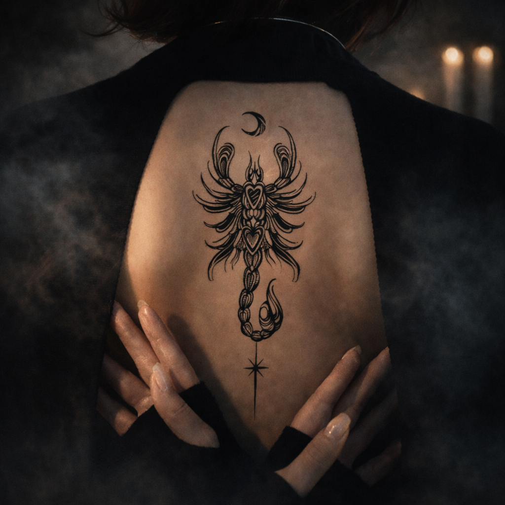 Mystic Soul Scorpion Temporary Tattoo