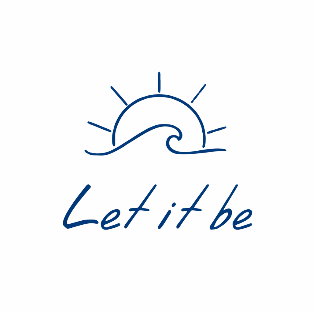 "Let It Be" Wave & Sun Semi-Permanent Tattoo