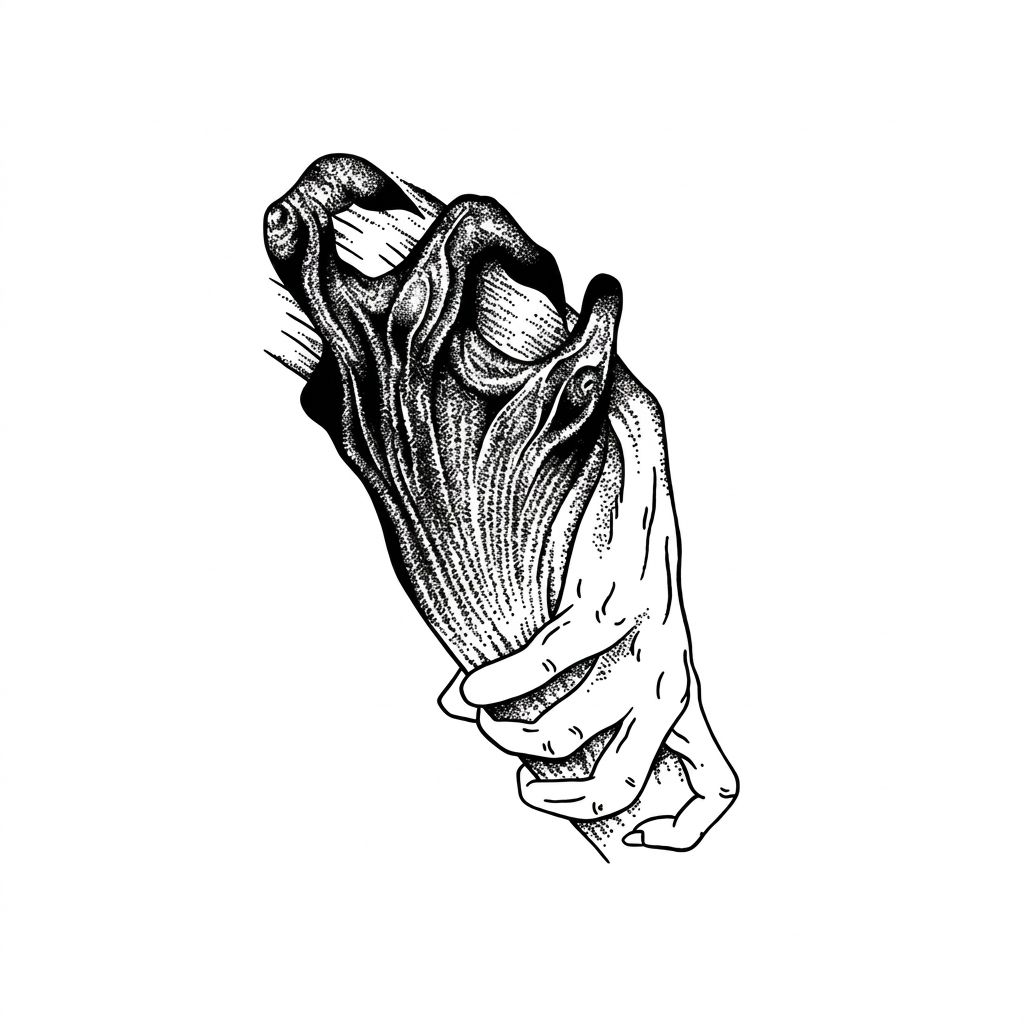 "The Surreal Grasp" Semi-Permanent Tattoo Sticker - Dark Art Gothic Hand Design