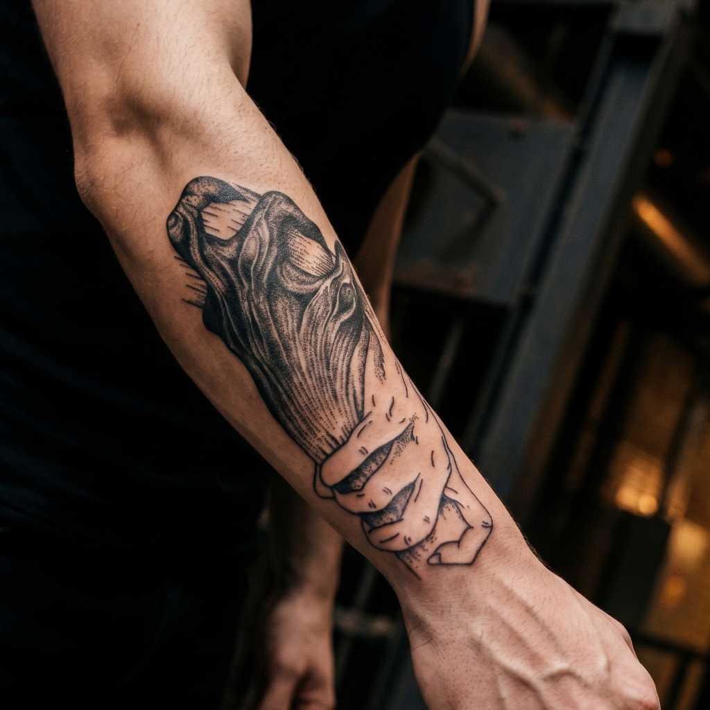 "The Surreal Grasp" Semi-Permanent Tattoo Sticker - Dark Art Gothic Hand Design