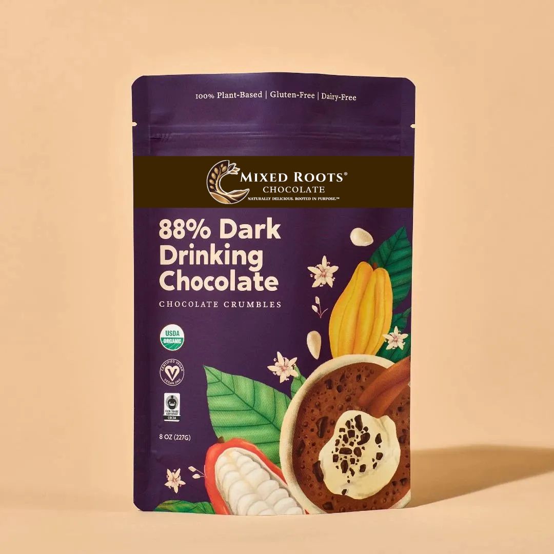 88% Dark Drinking Chocolate – Rich Artisan Premium Cocoa Drink