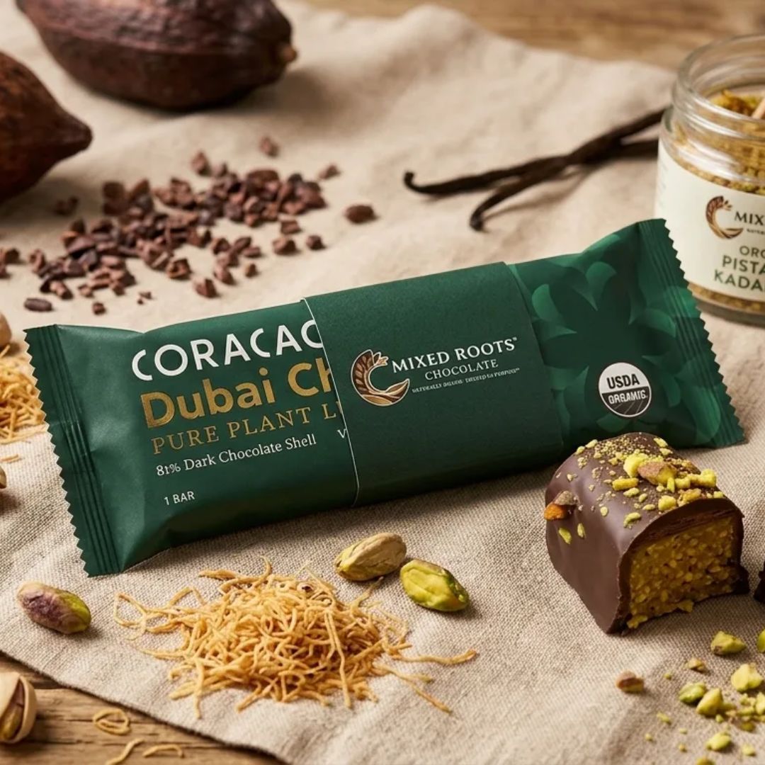 Dubai Chocolate Bar – Pistachio Kunafa Inspired Gourmet Chocolate