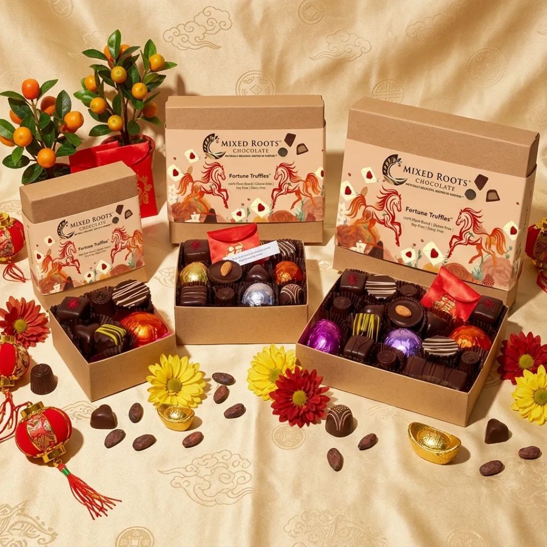 Lunar New Year Fortune Truffles™ – Artisan Chocolate Truffles Gift Box