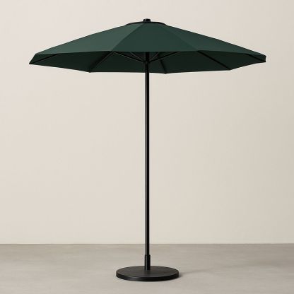 Runder Garten-Sonnenschirm Ø 300 cm Grün Polyester Aluminium