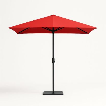 Gartenschirm Rot 3m Polyester mit Aluminiumstange