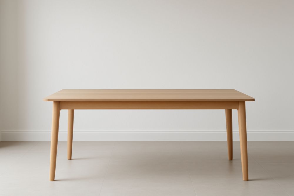 Table Rectangulaire en Bois Massif 150x90x75 cm