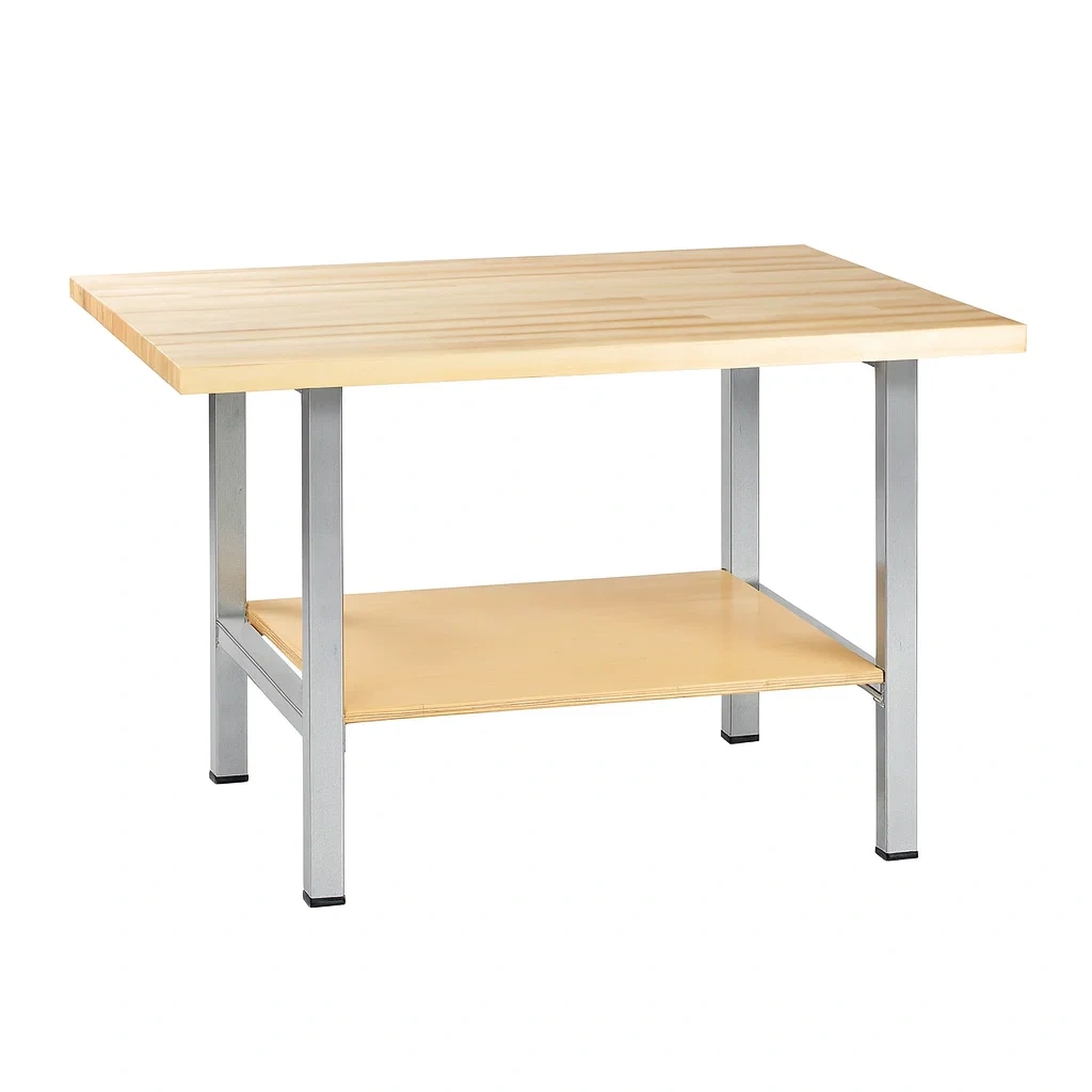 Table en bois et métal 120x60x75 cm-MOBILIQO