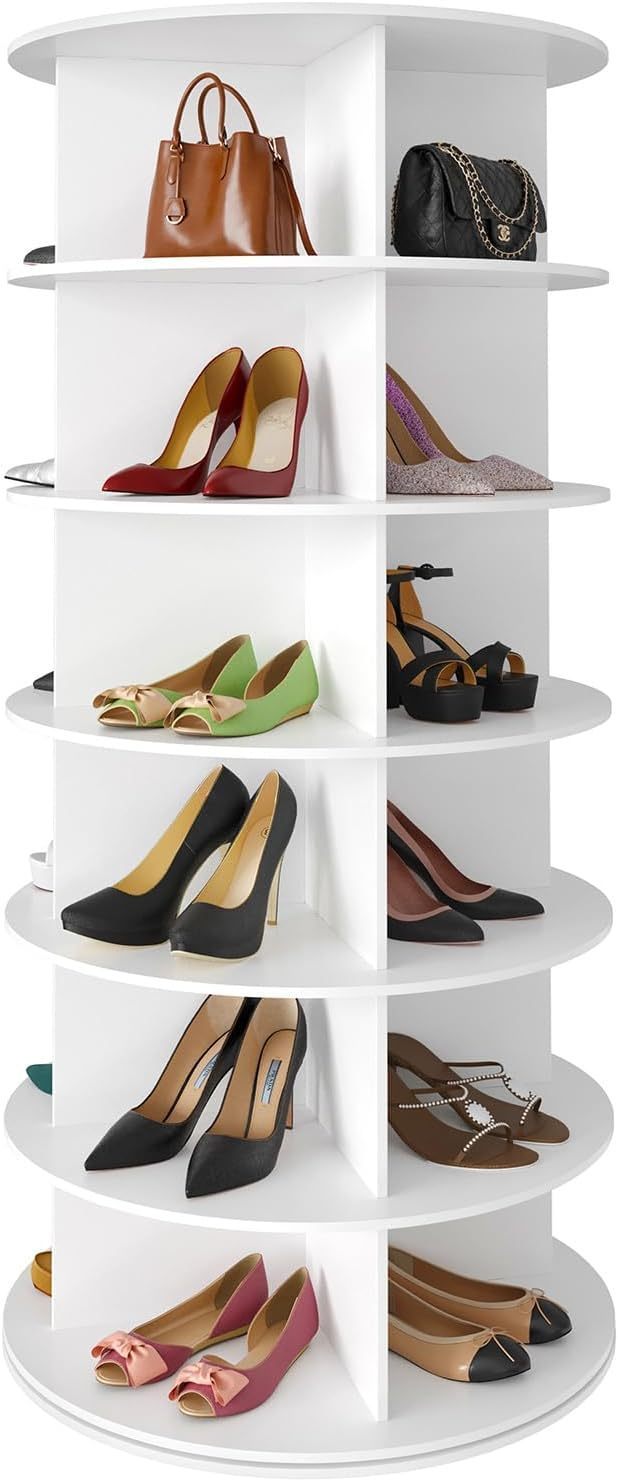 🔥Limited Time Offer✨Buy 1 Get 1 Free🎁Revolving 360 Shoe Rack Storage Round Carousel