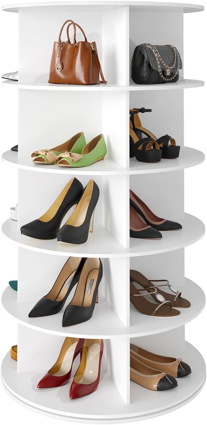 🔥Limited Time Offer✨Buy 1 Get 1 Free🎁Revolving 360 Shoe Rack Storage Round Carousel
