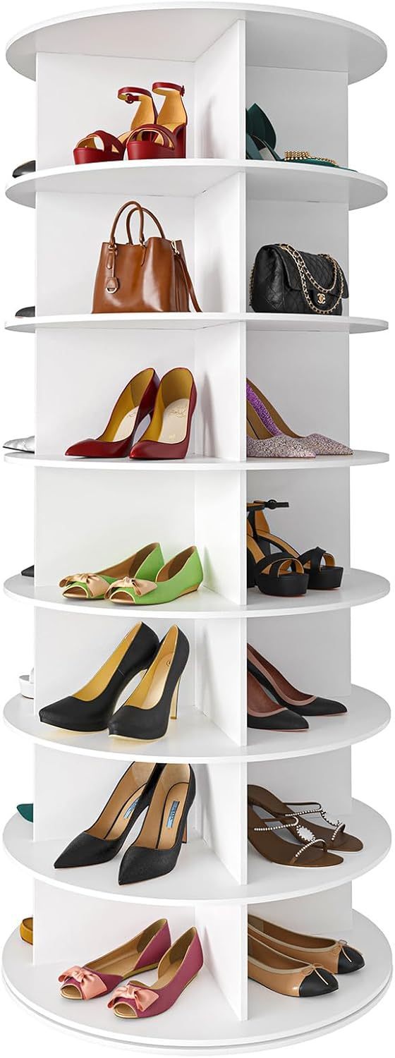 🔥Limited Time Offer✨Buy 1 Get 1 Free🎁Revolving 360 Shoe Rack Storage Round Carousel