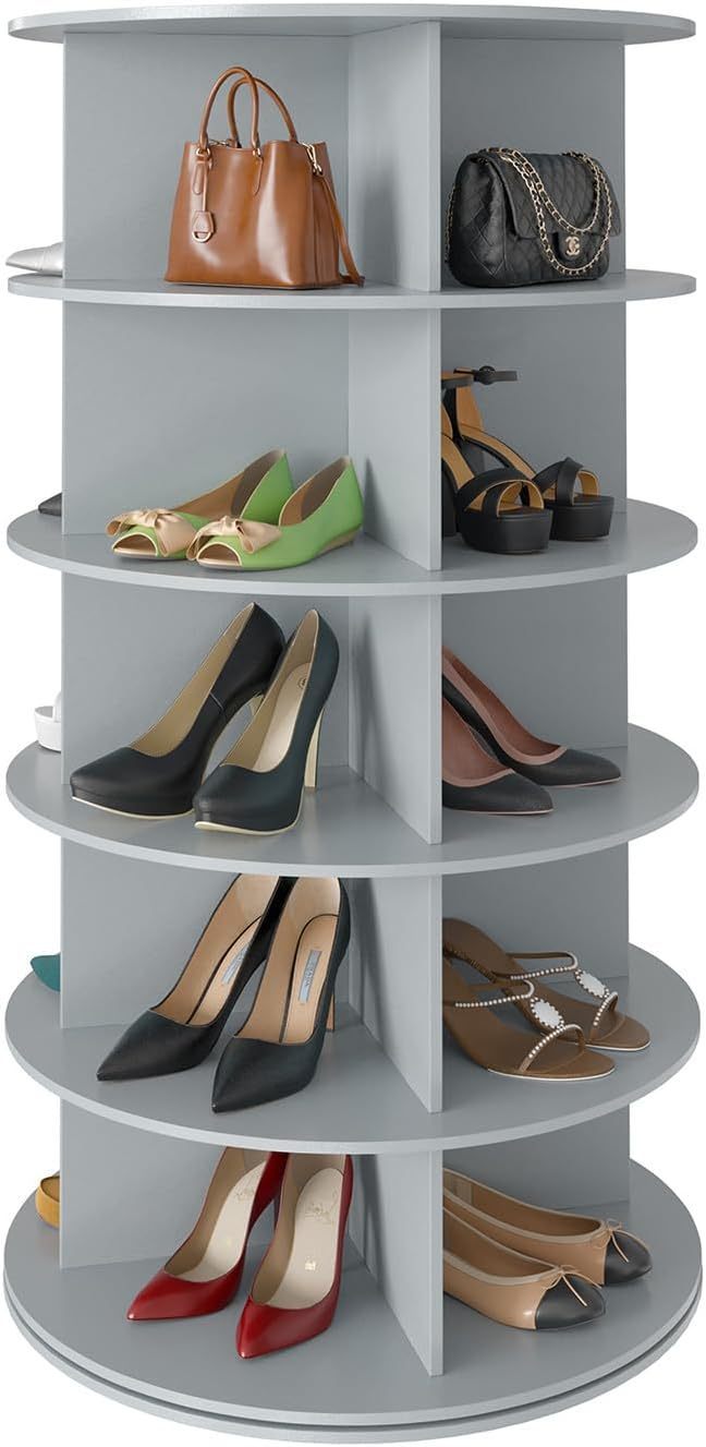 🔥Limited Time Offer✨Buy 1 Get 1 Free🎁Revolving 360 Shoe Rack Storage Round Carousel