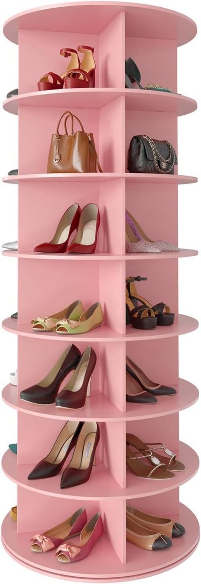 🔥Limited Time Offer✨Buy 1 Get 1 Free🎁Revolving 360 Shoe Rack Storage Round Carousel